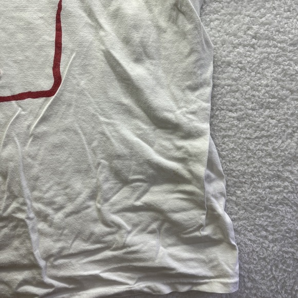 Vintage Tshirt Mens XL (46-48) White helicopter skiing beefy t USA Casual Vtg - Picture 13 of 16